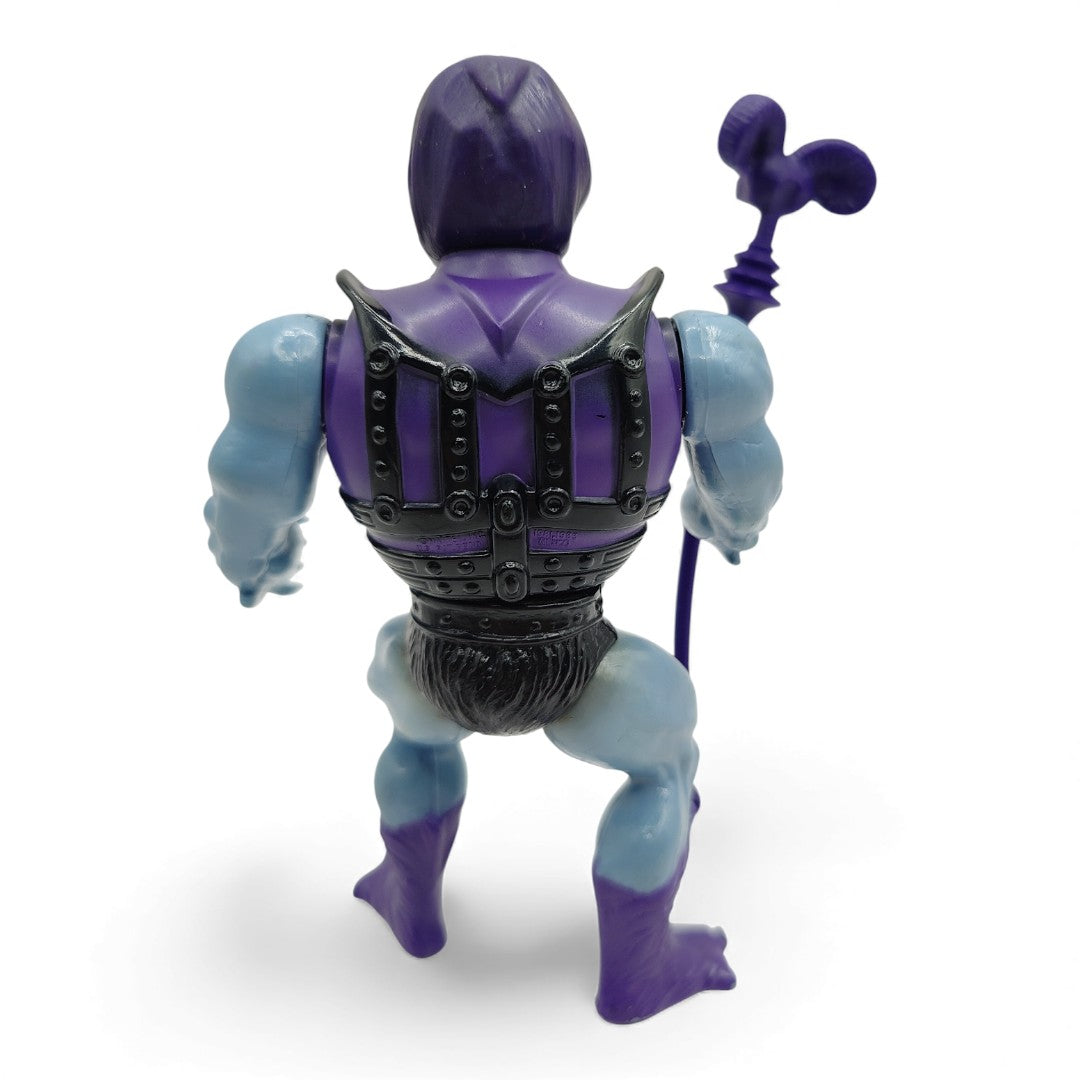 Vintage 1980s action figure. (MOTU). Battle Armour Skeletor. & Mini Comic!. Back view.