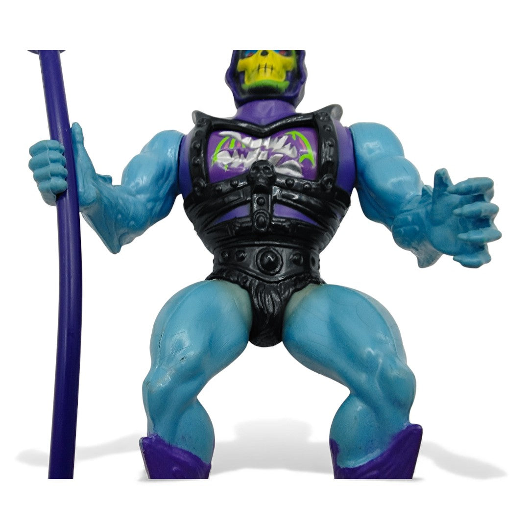 Vintage 1980s action figure. (MOTU). Battle Armour Skeletor. & Mini Comic!. Close up 1 view.