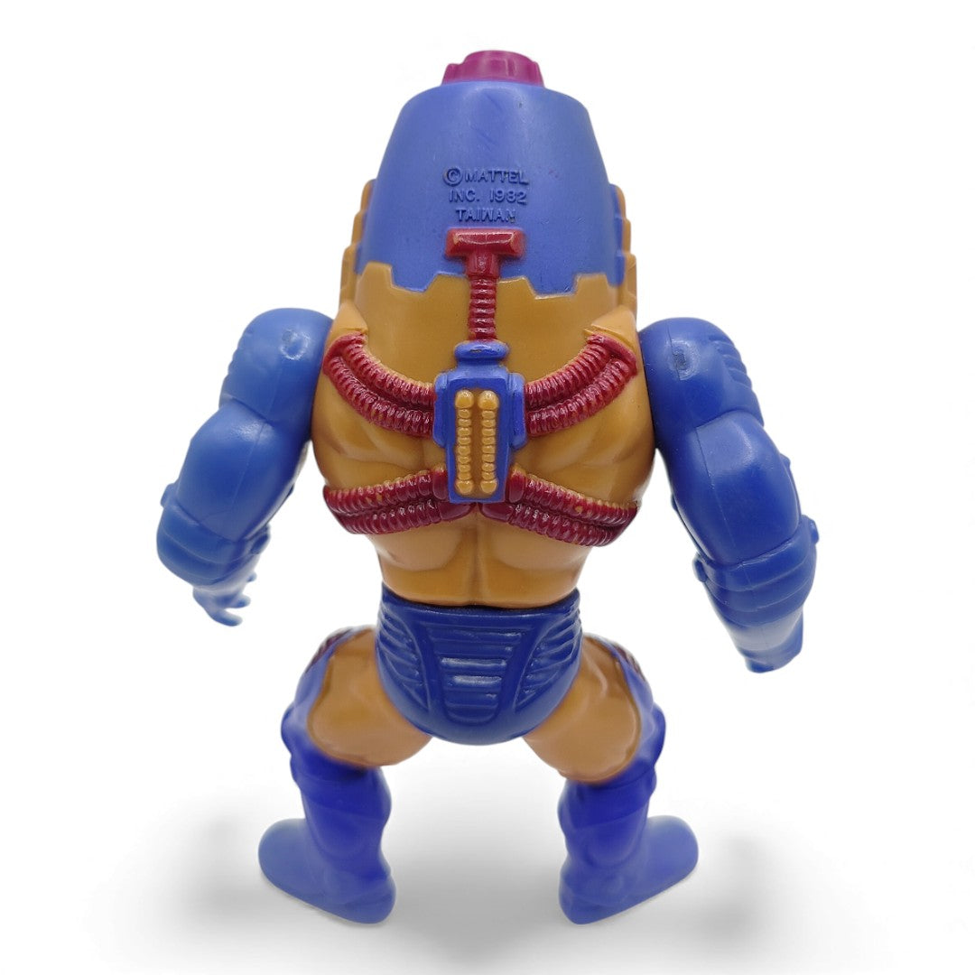 Vintage 1980s action figure. (MOTU). Man-E-Faces. & Mini Comic!. Face view.
