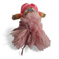 Vintage 1980s doll. 15" Doll. Tickled Pink. Top view.