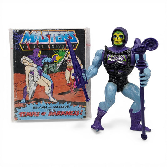 1983 – Masters of the Universe – (MOTU) – Battle Armour Skeletor – & Mini Comic! – Complete