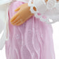 Vintage 1980s doll. Heart Family. Mom & Baby. Close up 8 view.
