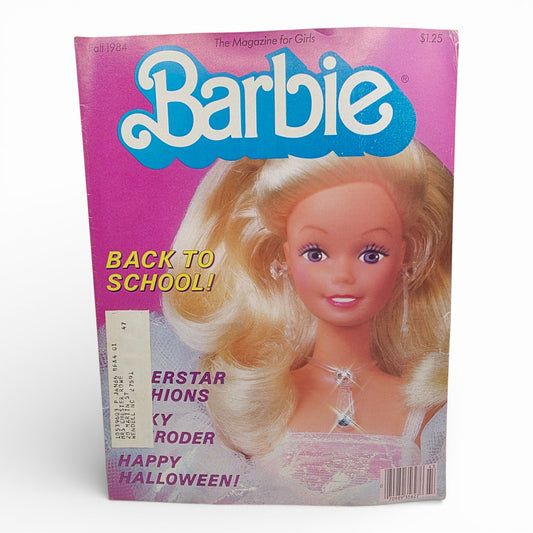 Vintage 1980s magazine. Magazine for Girls. Fall Issue Crystal Barbie. Front view.