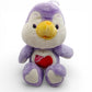 Vintage 1980s plush. Cozy Heart Penguin. 36cm Plush. Front view.