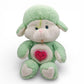 Vintage 1980s plush. Gentle Heart Lamb. 36cm Plush. Front view.