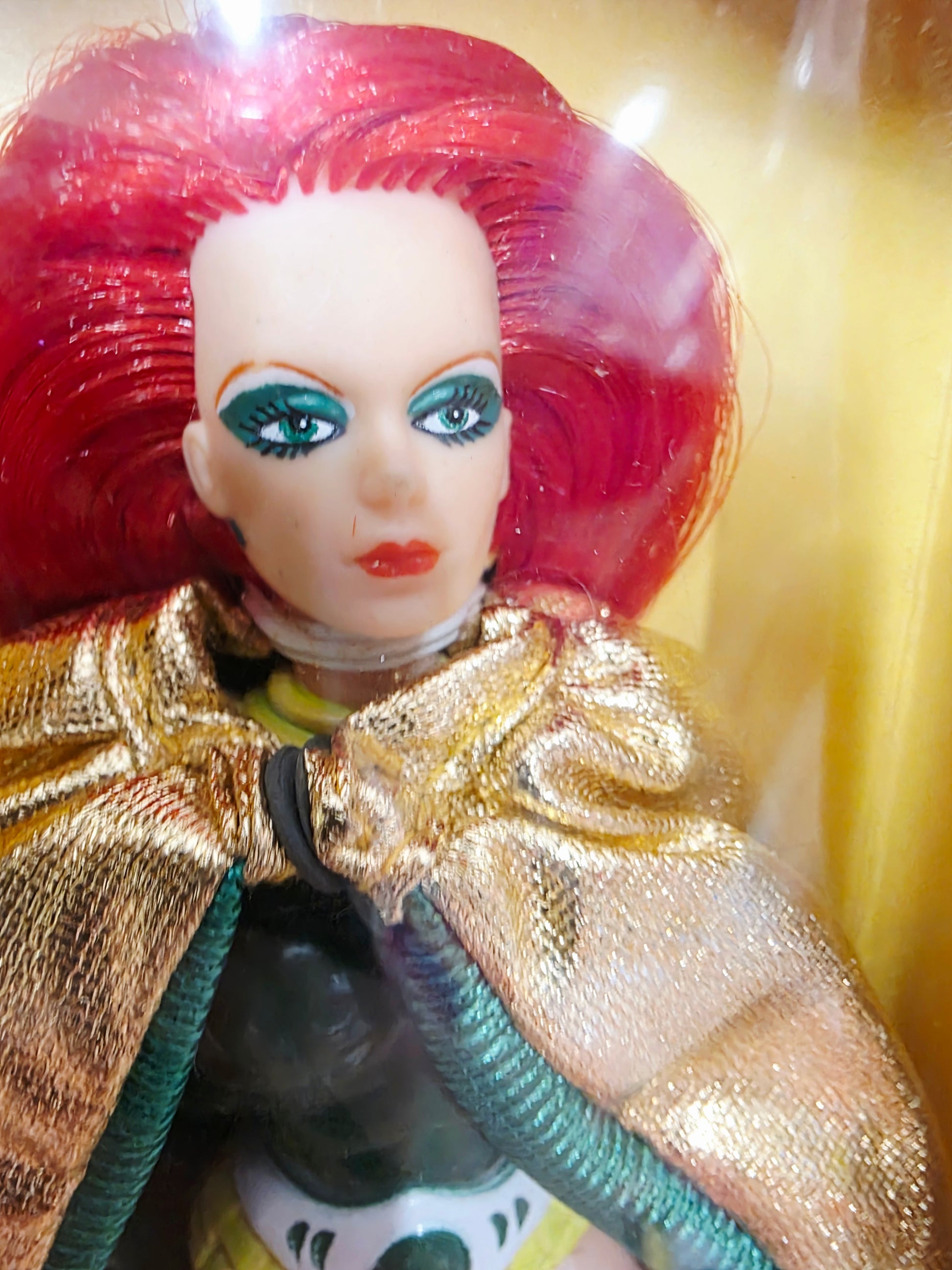 1984 Golden Girl Golden Girl and the Guardians of the Gemstones Jade action figure — Face close-up