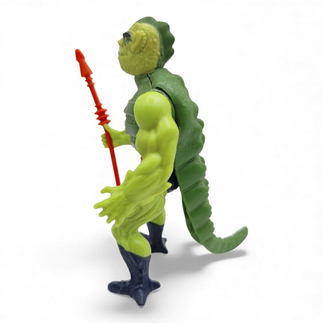 Vintage 1980s action figure. (MOTU). Whiplash. Left view.