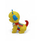 Vintage 1980s mini pvc figure. Mini PVC Figure. Puppy Brite. 6cm. Left view.