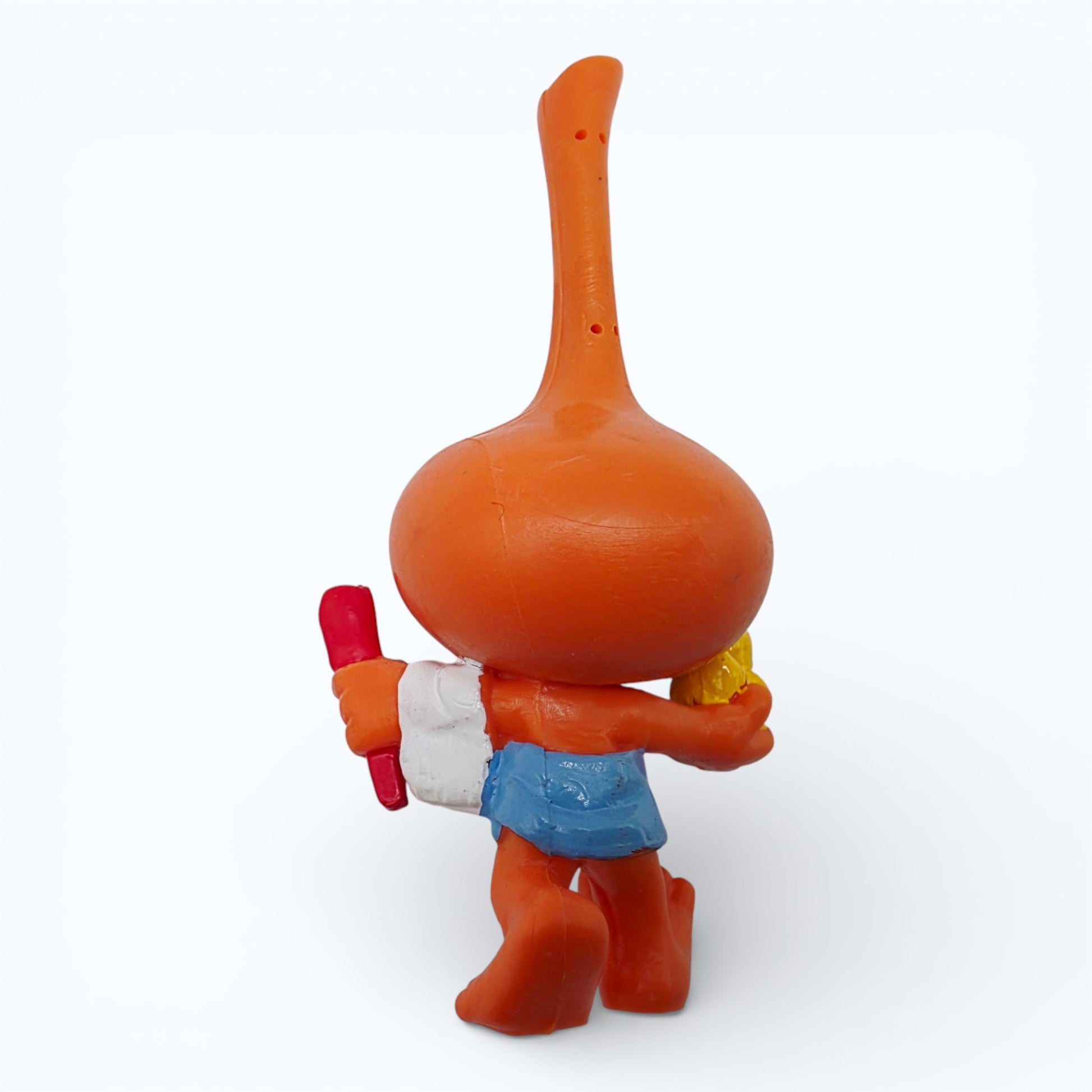 Vintage 1980s mini pvc figure. Bath Time. Dimmy. 8cm. Back view.