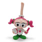 Vintage 1980s mini pvc figure. Nurse. Casey. 8cm. Front view.