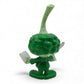 Vintage 1980s mini pvc figure. Poet with Quill. Tooter. 8cm. Back view.