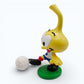 Vintage 1980s mini pvc figure. Soccer Player. All-Star. 8cm. Left view.