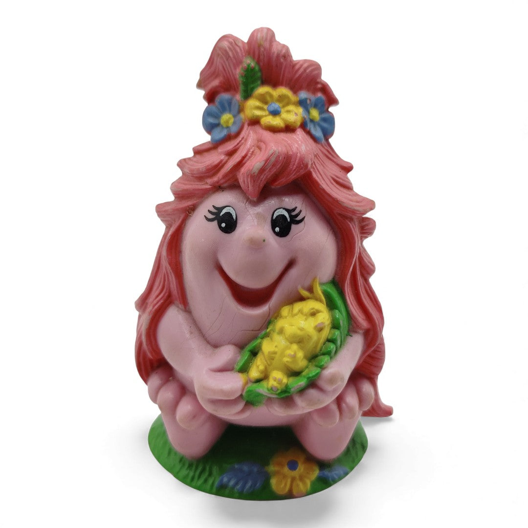 Vintage 1980s mini pvc figure. Mama Brightly. Mini Figure 7.5cm. Right view.