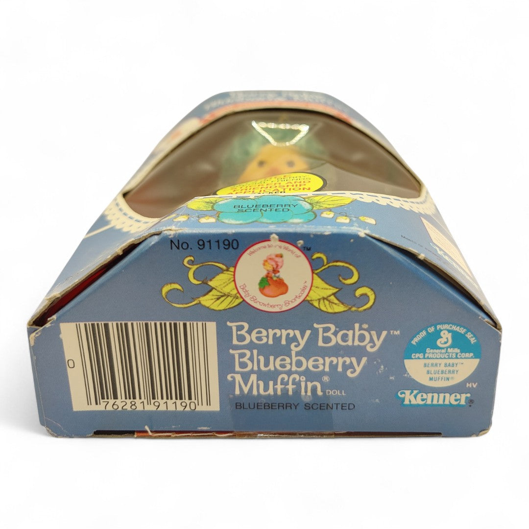 1984 Strawberry Shortcake Berry Baby Blueberry Muffin doll — Bottom view