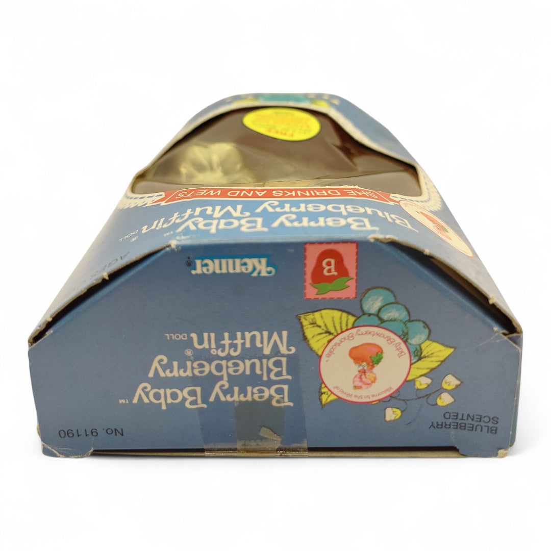 1984 Strawberry Shortcake Berry Baby Blueberry Muffin doll — Top view