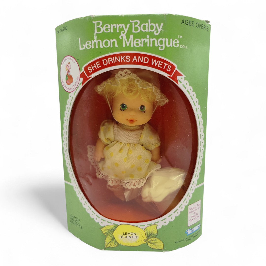 1984 Strawberry Shortcake Berry Baby Lemon Meringue doll — Front view