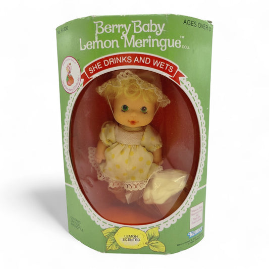 1984 Strawberry Shortcake Berry Baby Lemon Meringue doll — Front view