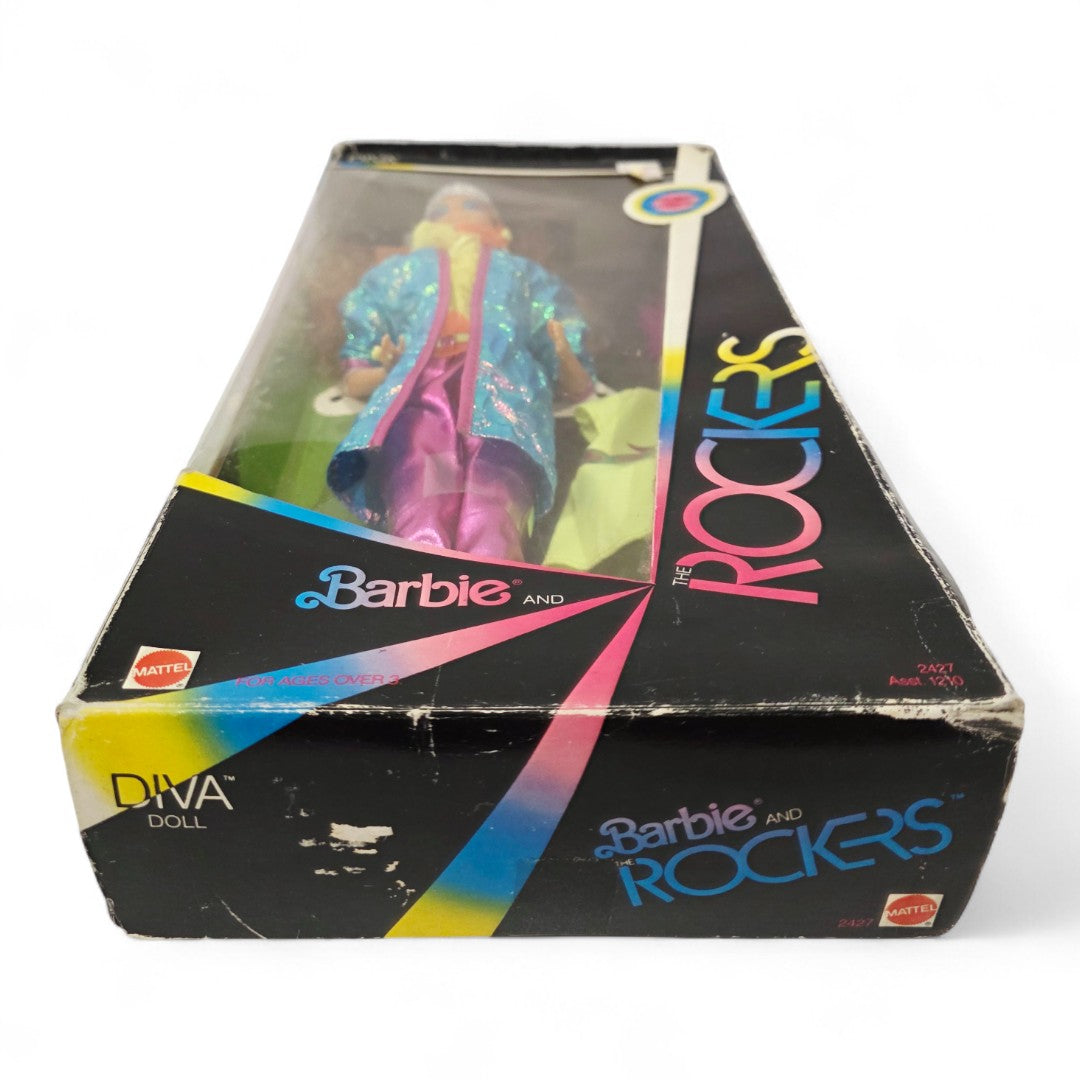 1985 Barbie Barbie & the Rockers Diva doll — Bottom view
