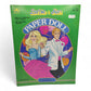 Vintage 1980s paper doll book. Vintage Paper Doll Book. Barbie & Ken. Front view.