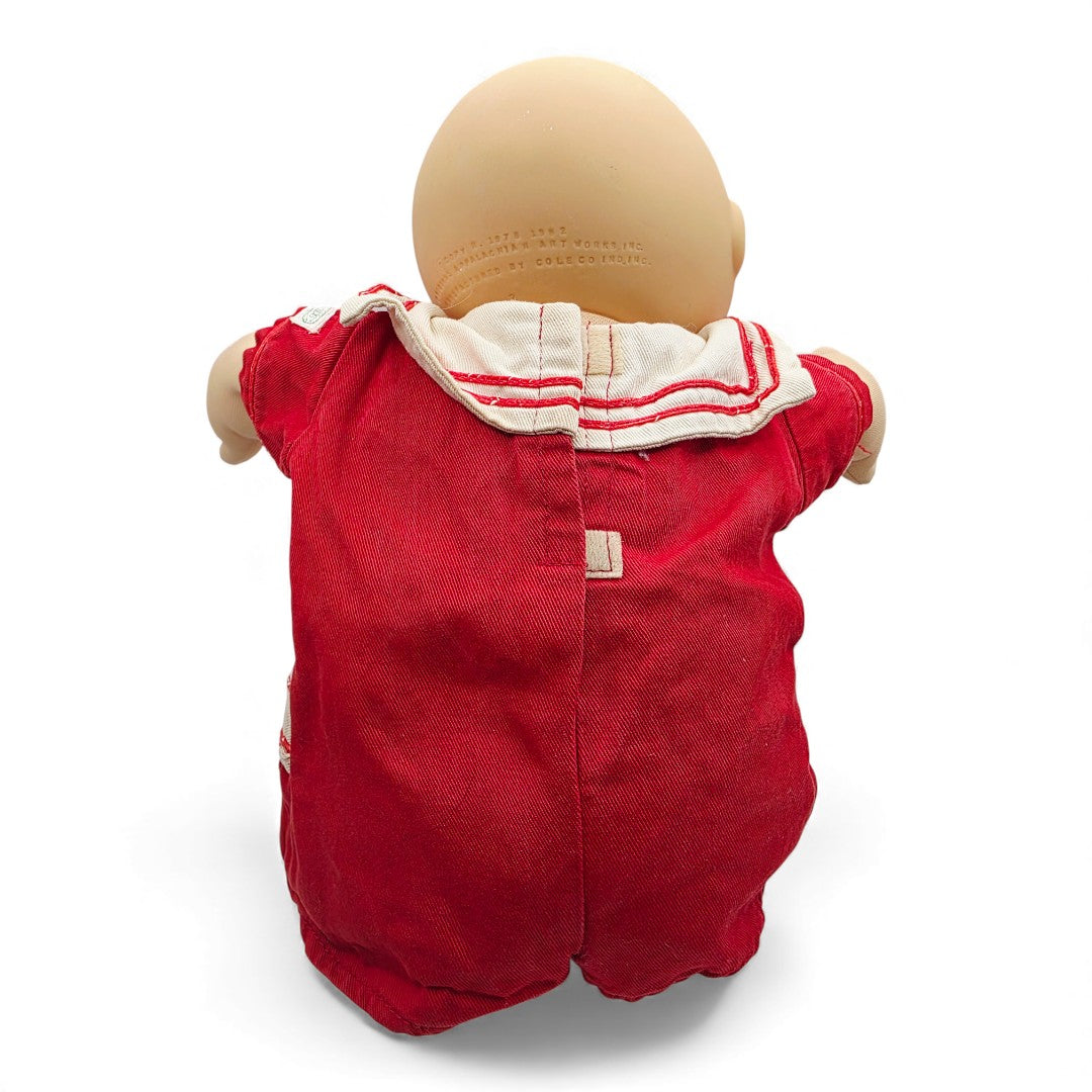 Vintage 1980s doll. Boy in a Sailor Suit. Back view.