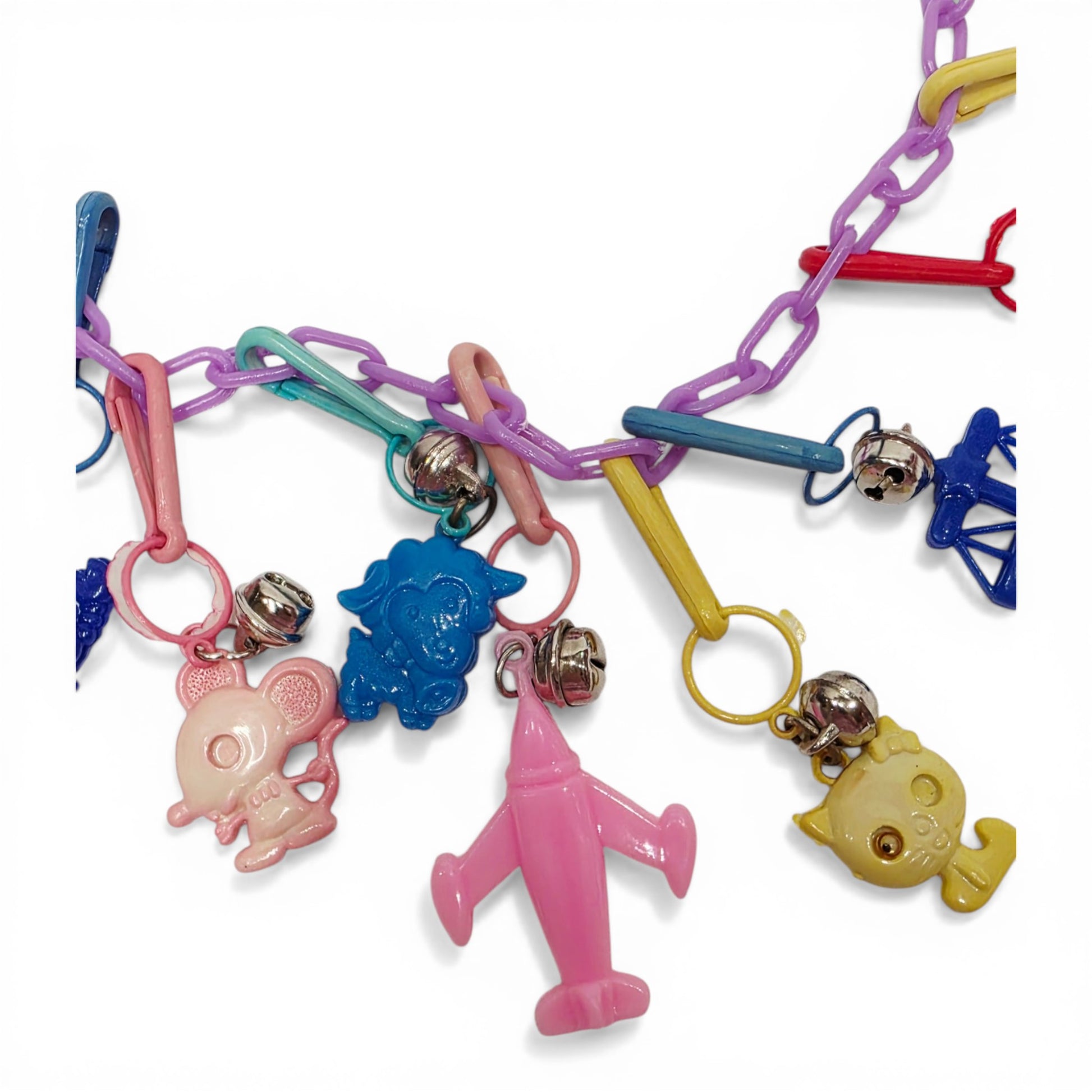 1985 Chains, Charms N Things Bell Charm Necklace apparel — Close-up 2