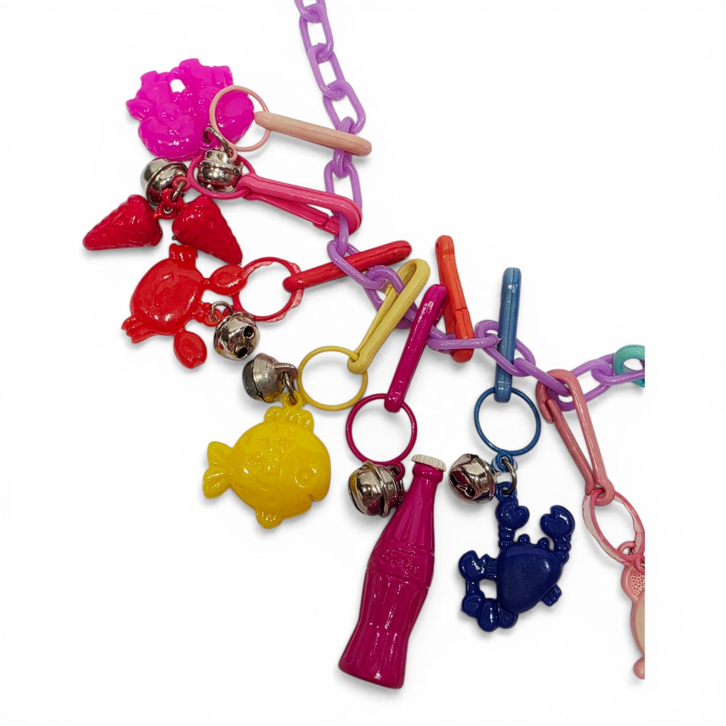 1985 Chains, Charms N Things Bell Charm Necklace apparel — Close-up 3