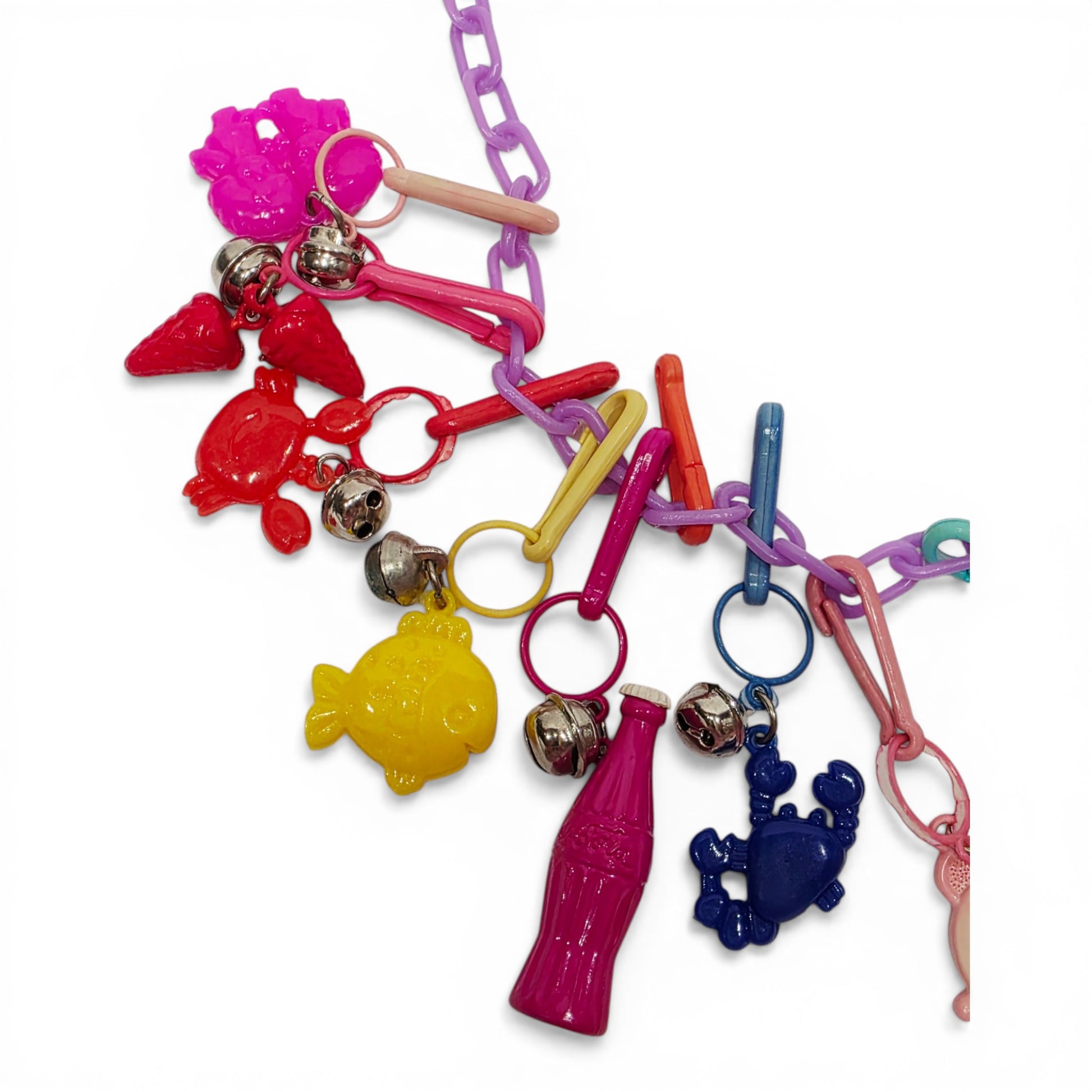 1985 Chains, Charms N Things Bell Charm Necklace apparel — Close-up 3