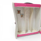 Vintage 1980s doll accessory. Fashion Doll Case. Tara Toy Corp. Classic 80s! 34 x 26cm. Close up 2 view.
