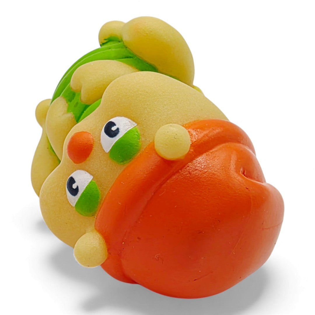 Vintage 1980s small toy. Glo Turtle & Glo Hopper. Close up 5 view.