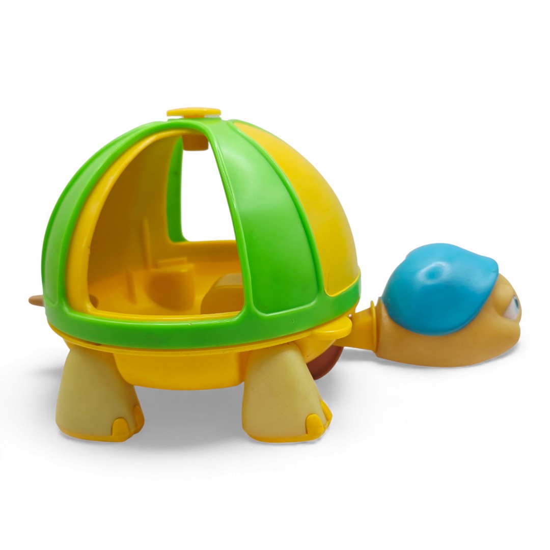 Vintage 1980s small toy. Glo Turtle & Glo Hopper. Right view.