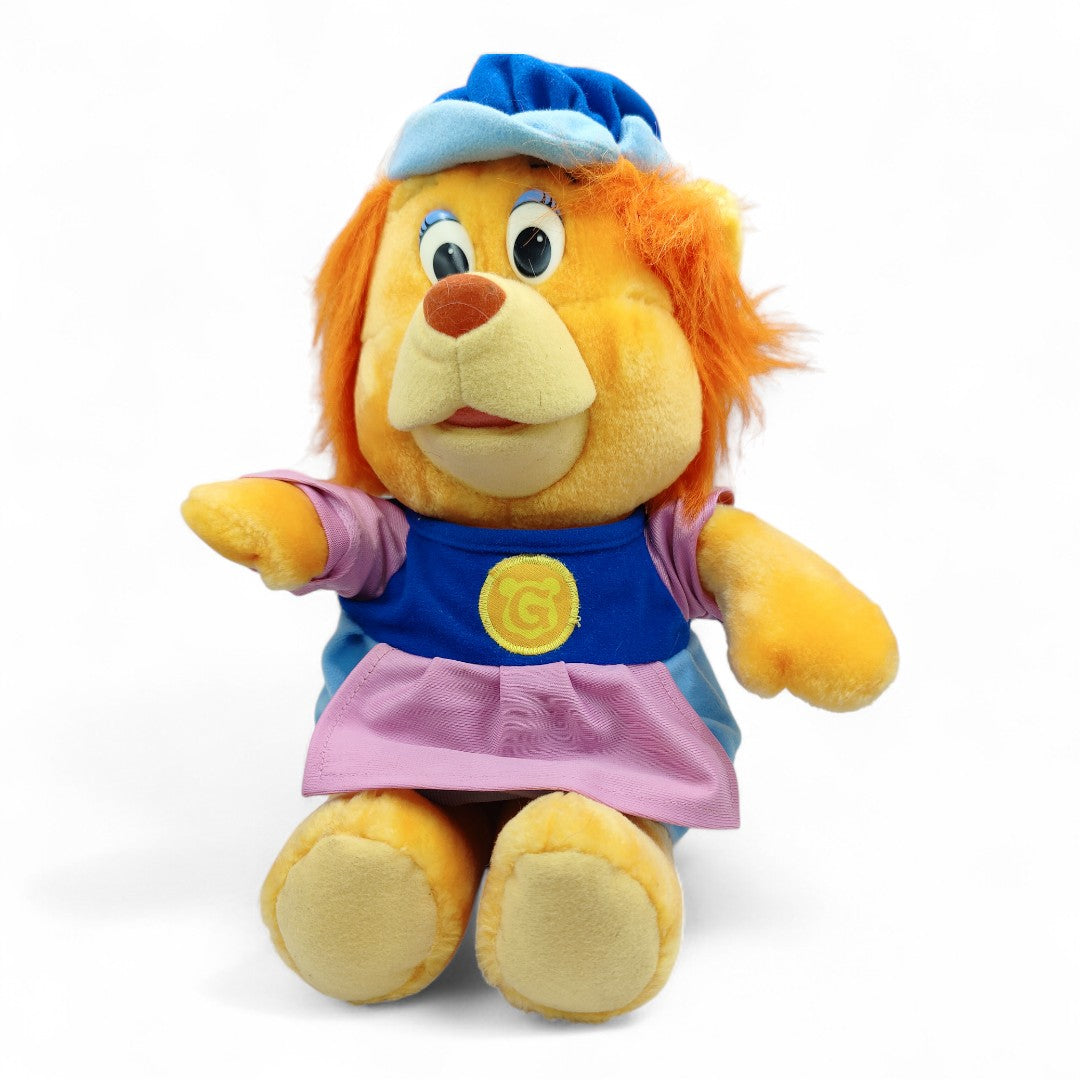 Vintage 1980s plush. Grammi Gummi. Beautiful & Soft Plush! 35-40cm. Front view.