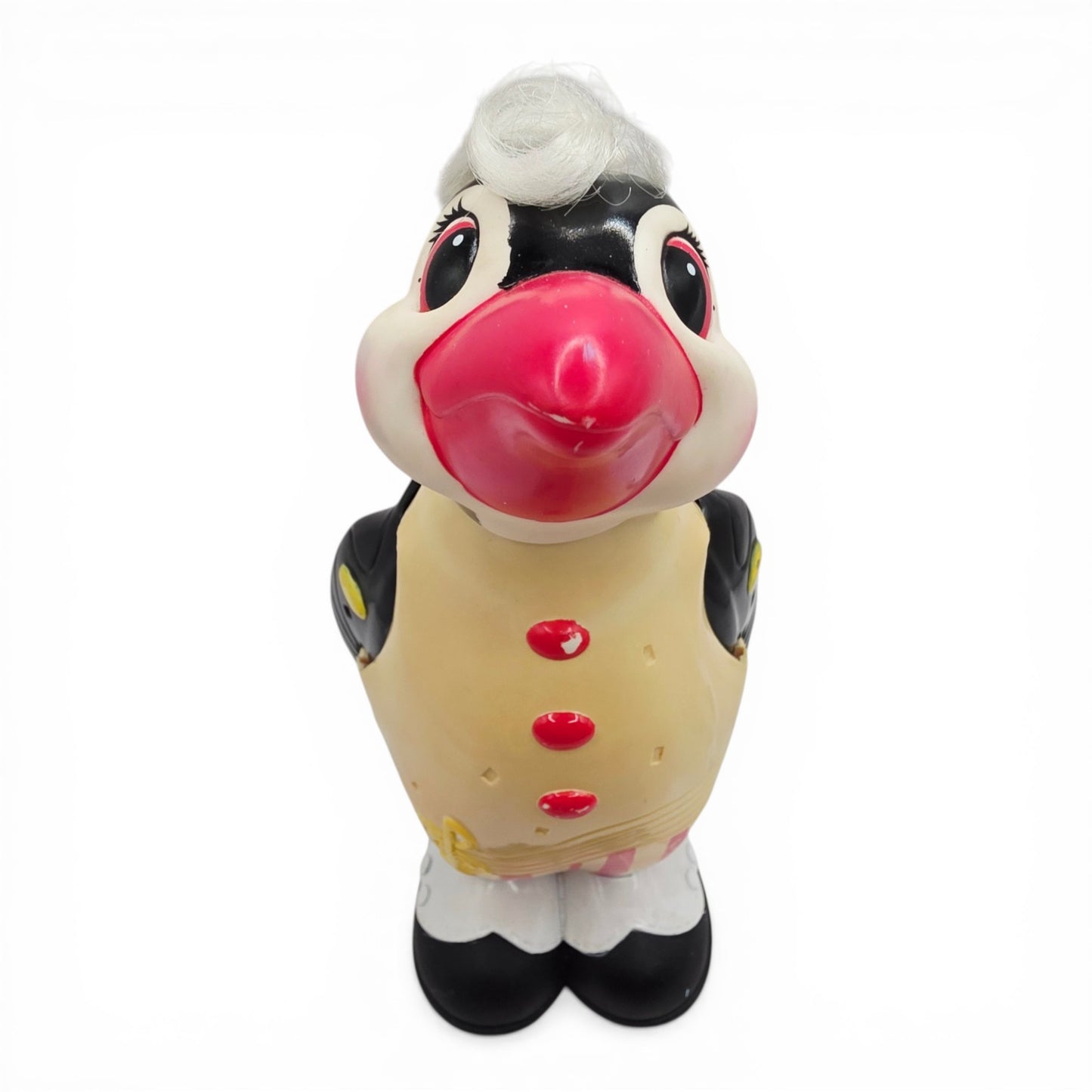 1985 Keypers Series 1 Penguin Keyboard small toy — Face close-up