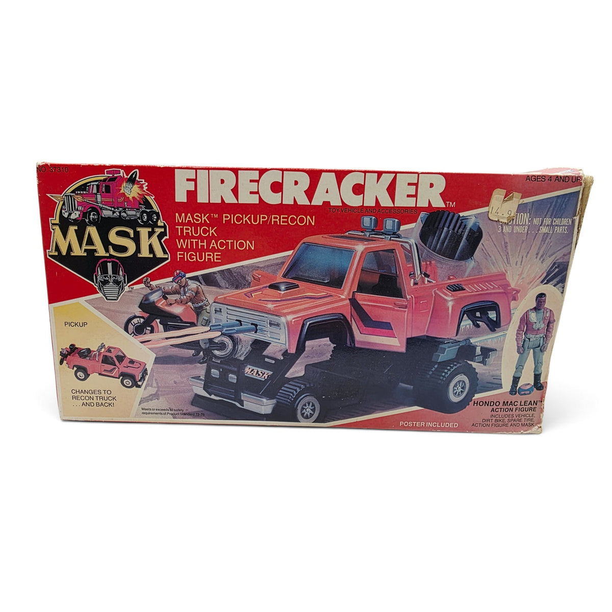 1985 M.A.S.K. Firecracker Hondo MacLean Close-up 13 view
