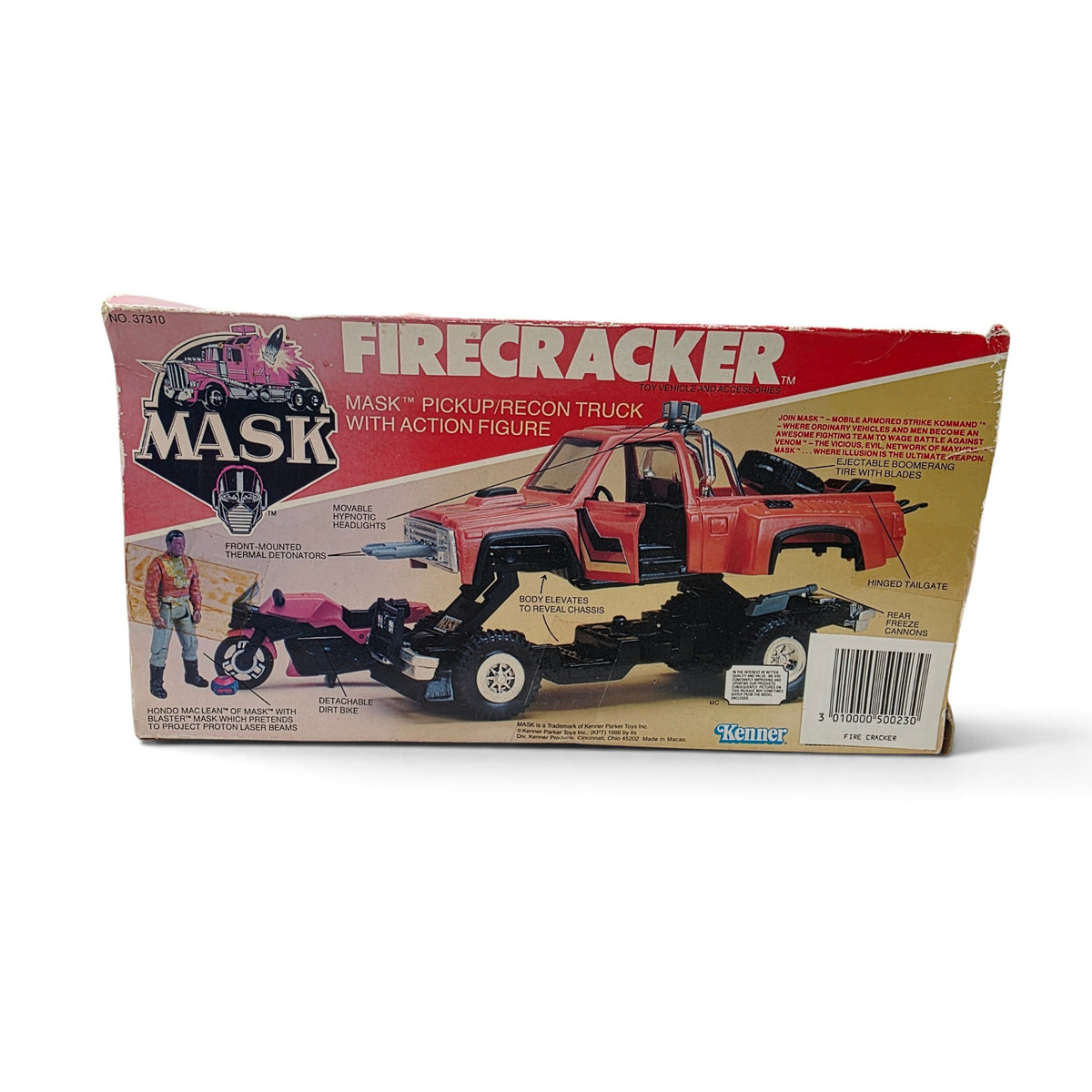 1985 M.A.S.K. Firecracker Hondo MacLean Close-up 15 view