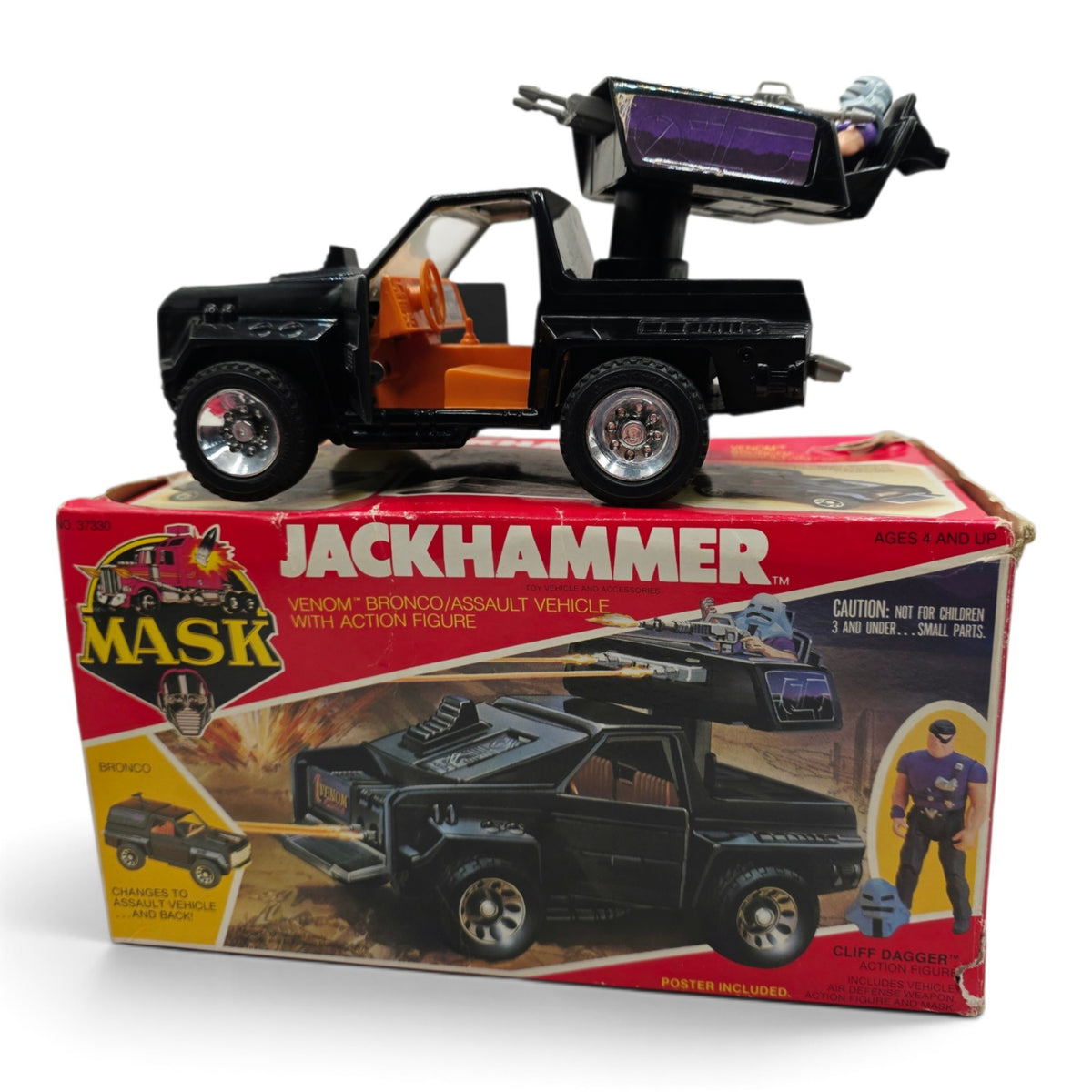 1985 M.A.S.K. Jackhammer Cliff Dagger Front view
