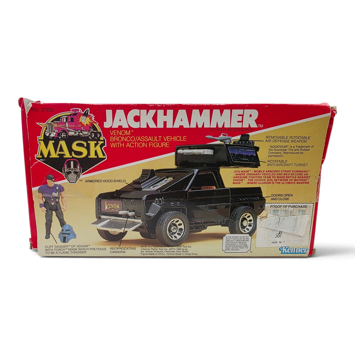 1985 M.A.S.K. Jackhammer Cliff Dagger Close-up 1 view