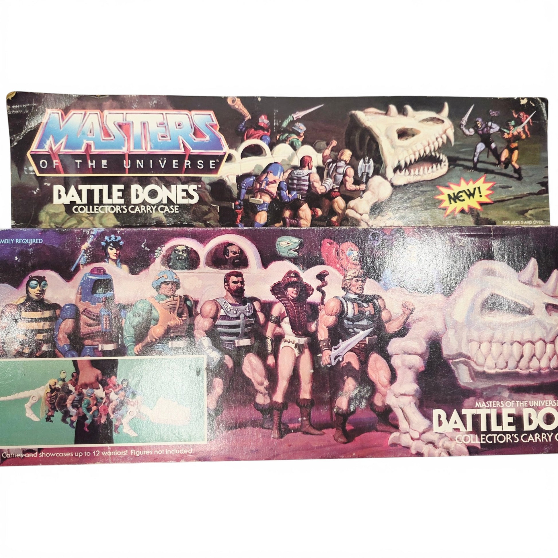 1985 Masters of the Universe Battle Bones action figure playset — Face close-up