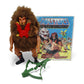 Vintage 1980s action figure. (MOTU). Grizzlor. & Mini Comic!. Front view.