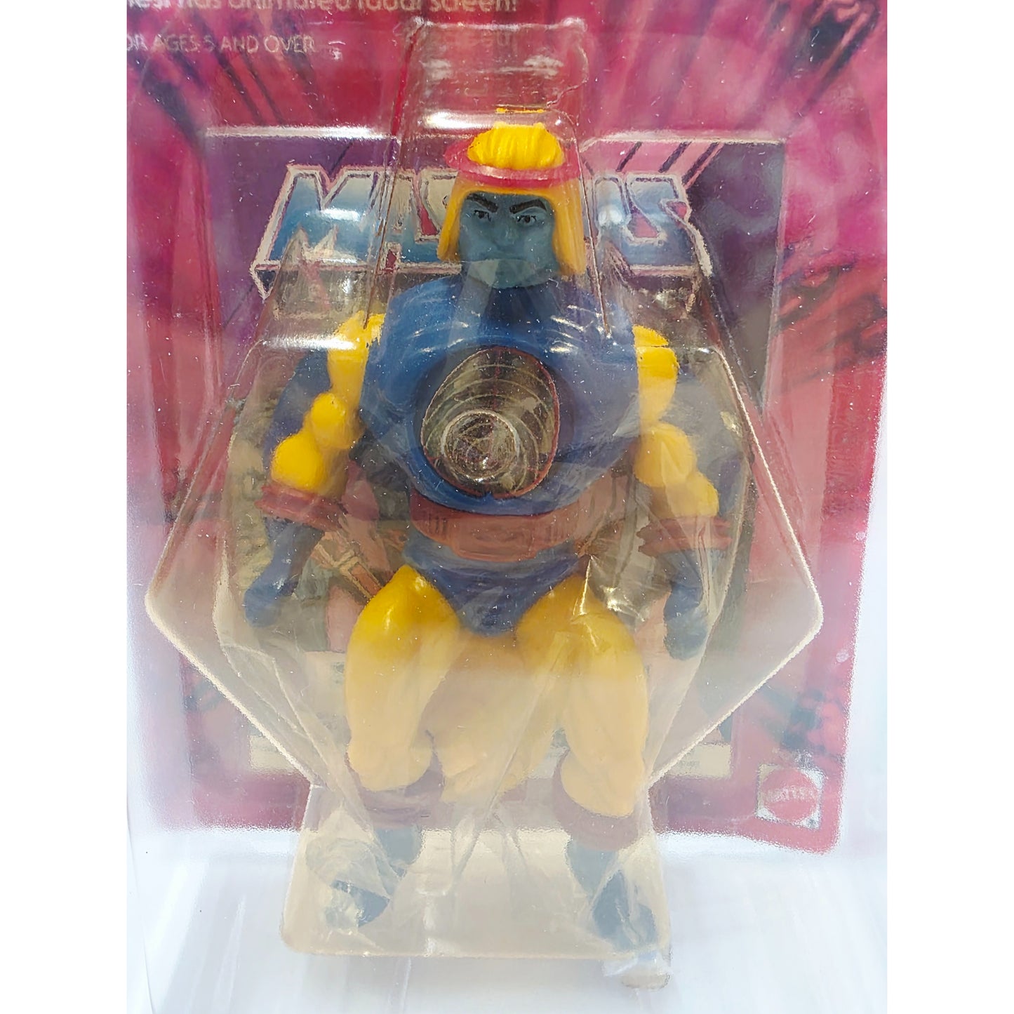 1985 Masters of the Universe Sy-Klone action figure — Face close-up
