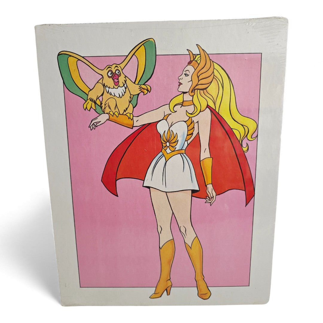 Vintage 1980s puzzles & jigsaws. Frame Tray Puzzle . She-Ra. Back view.
