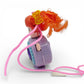 Vintage 1980s small toy. Series 1. Gleamie. Complete with Necklace Clip!. Left view.