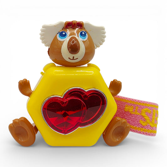 Vintage 1980s small toy. Series 1. Kimmie Koala. Complete with Bracelet Strap!. Front view.