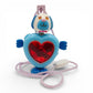 Vintage 1980s small toy. Series 1. Prettie Puppy. Complete with Necklace Clip!. Front view.