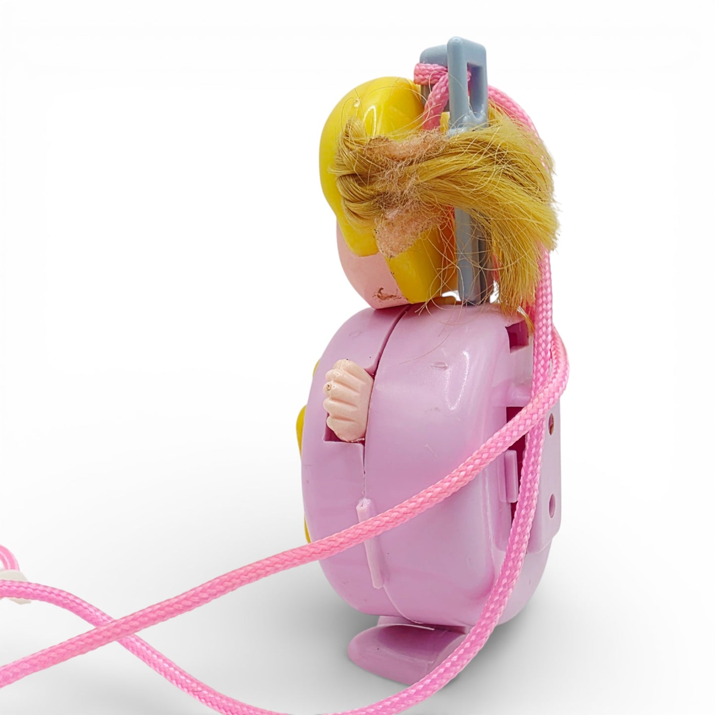 Vintage 1980s small toy. Series 1. Shinie. Comes with Necklace Clip!. Left view.
