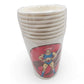 Vintage 1980s partyware. Party Drinking Cups. Lion-O. 8 Pack. Front view.