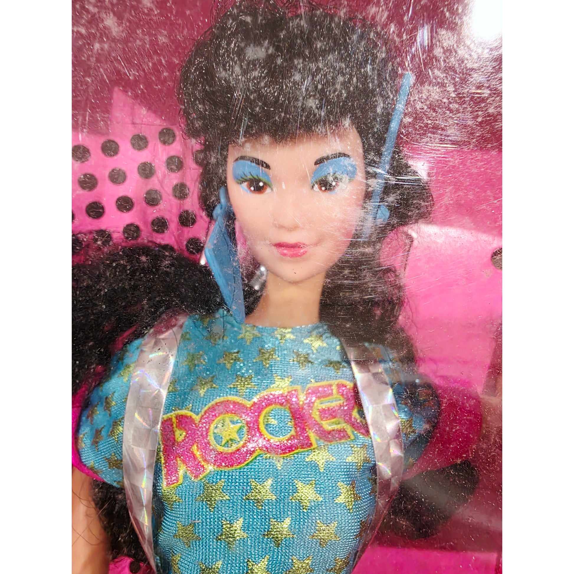 1986 Barbie Barbie & the Rockers Dana doll — Face close-up