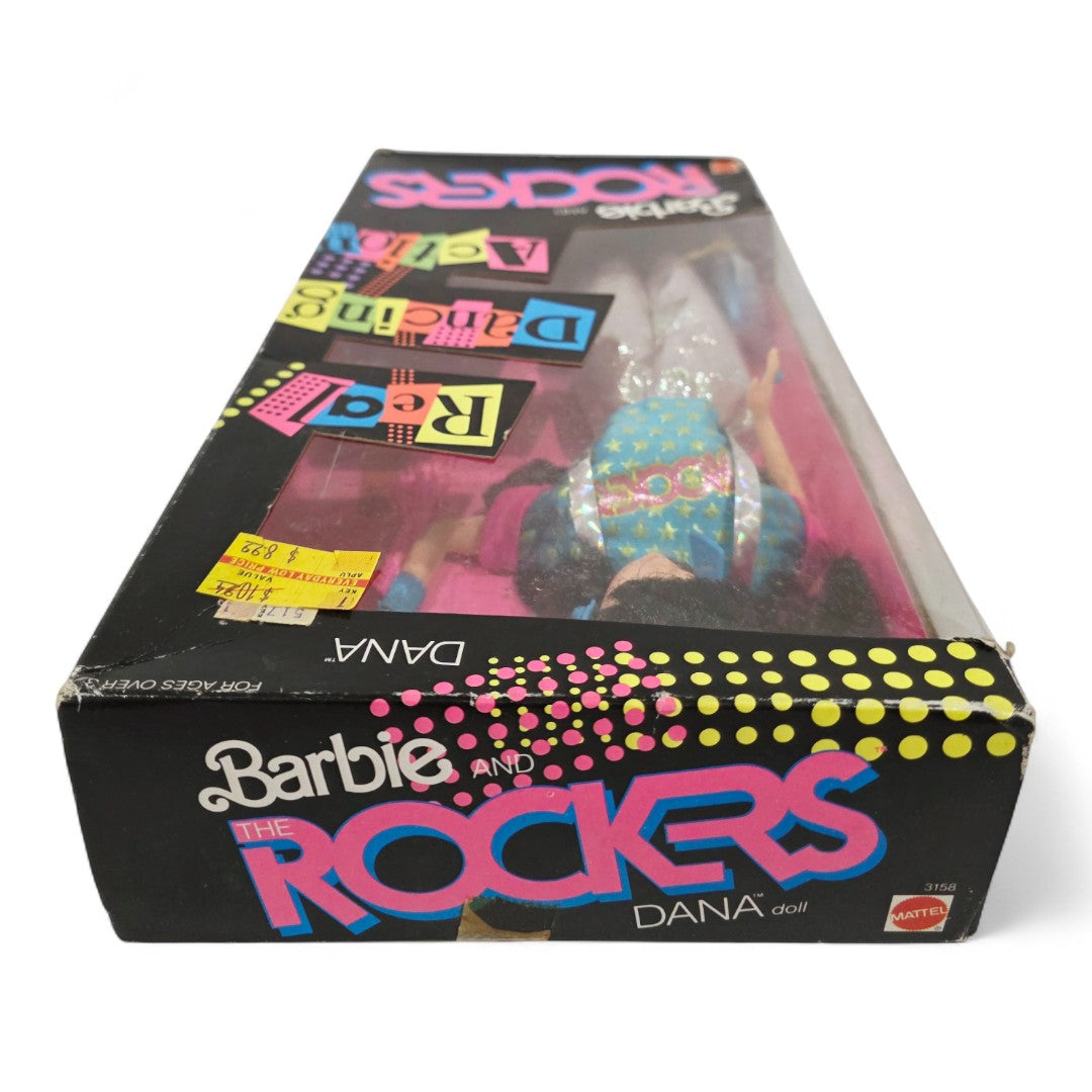 1986 Barbie Barbie & the Rockers Dana doll — Top view