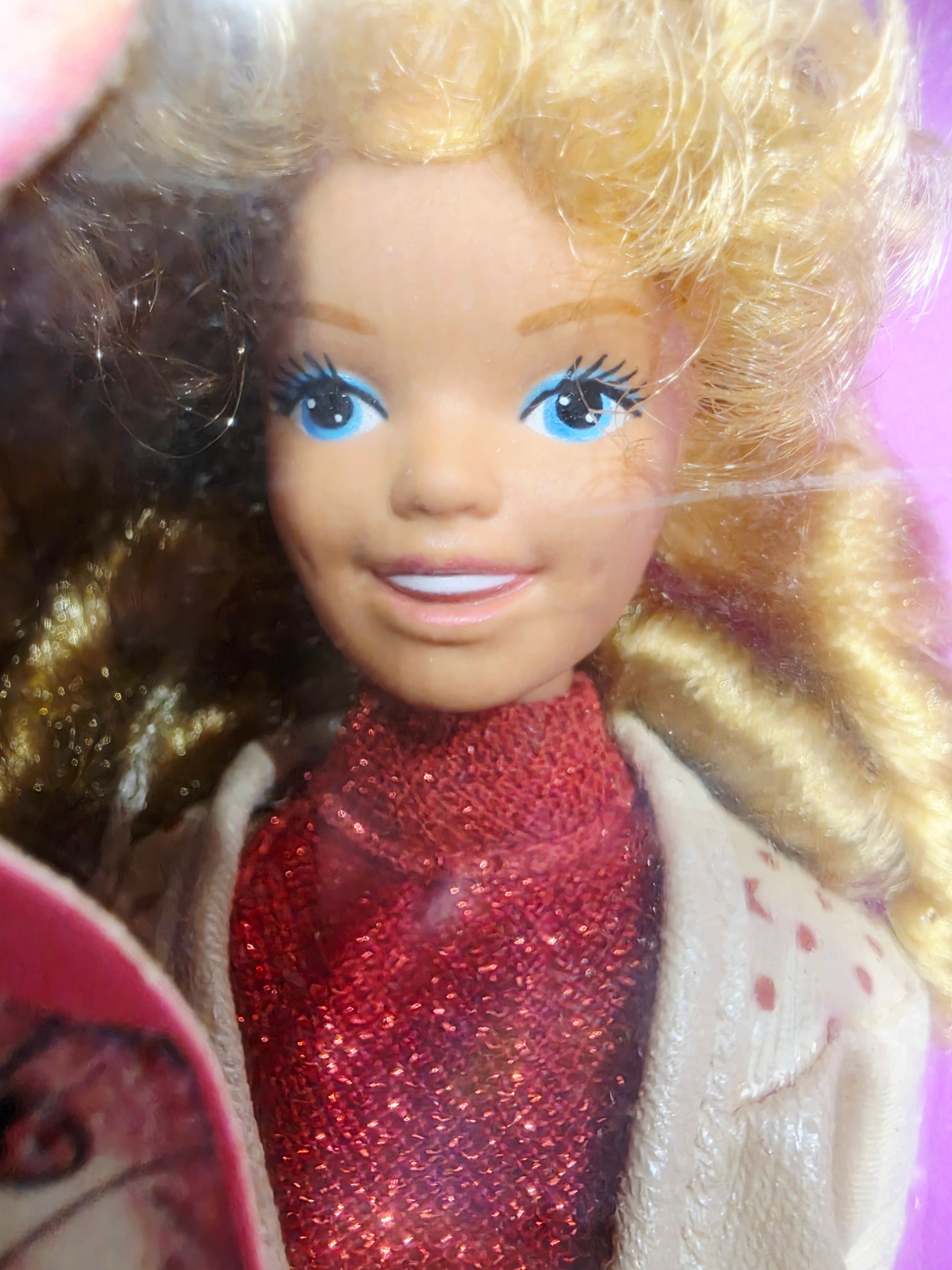 1986 Barbie Jewel Secrets Skipper doll — Face close-up