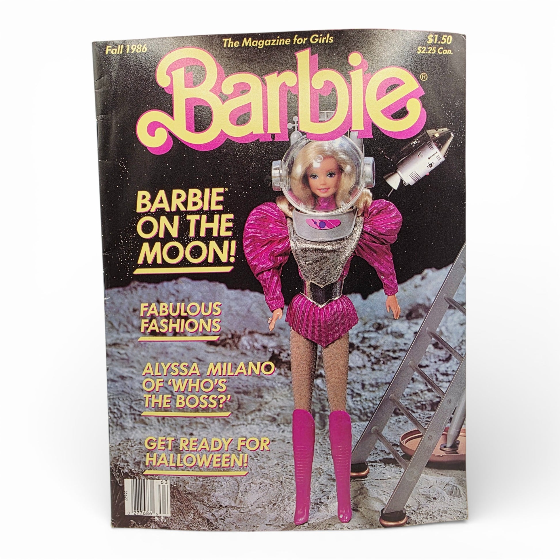 Vintage 1980s magazine. Magazine for Girls. Fall Issue Astronaut Barbie. Front view.