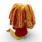 Vintage 1980s plush. Red. 16" Plush. Back view.